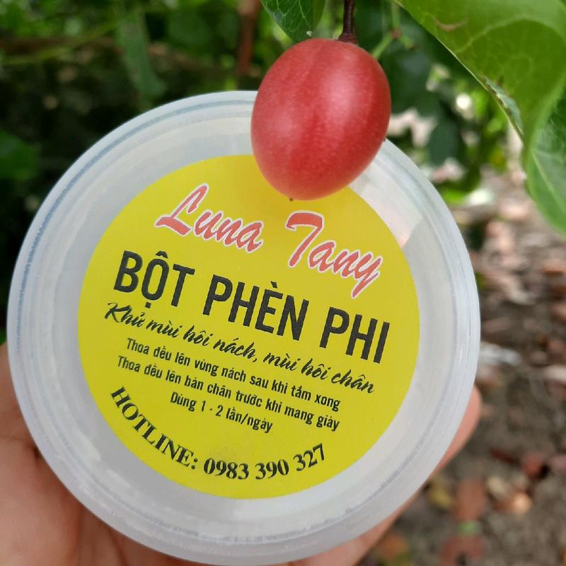Bột phèn chua đã chưng cất giúp khử mùi nách, chân 100gr (che tên sản phẩm) chống mồ hôi