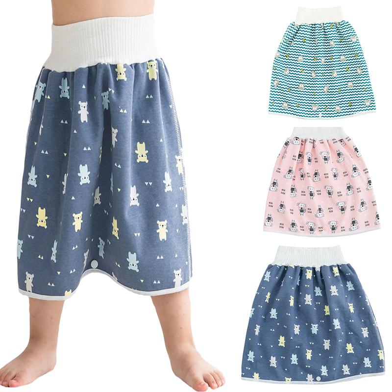 Product Introduction of Baby Waterproof Diaper Pants Skirt for Potty Training Baby Comfy Diaper Short for Boys and Girls Sleeping Bedclothes 14