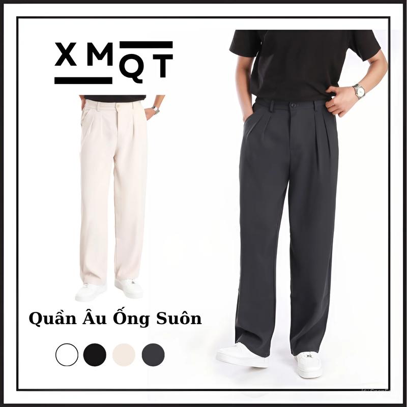 Quần âu ống suông XMQT CO DÃN 4 chiều nam nữ - Women, Pants, Menswear XL thường có thể giặt máy tối giản - Ong, Thun
