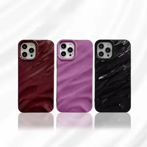 New! Glossy Dazzle Wave Case - Softcase Fullcover For Iphone 6 7 6+ 7+ X Xs Xr 11 12 13 14 15 16 17 17AIR Pro Plus Promax
