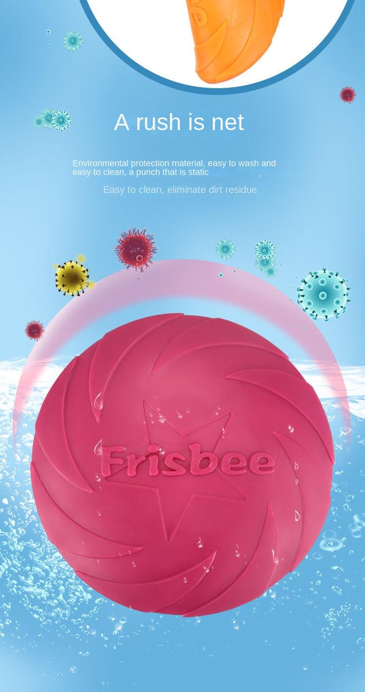 Product Introduction of Dog Frisbee Durable Silicone Pet Toy Training Supplies Golden Retriever Flying Disc Floating Border Collie Competition Labrador 5