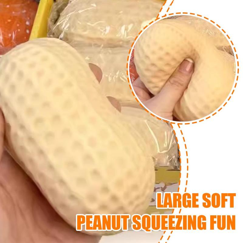 Product Introduction of Large Soft Waxy Peanut Knead Squeeze Toys Stress Relief Mice Toy Peanut Stress Ball Sensory Fidget Toy Gift For Adults Kid 22
