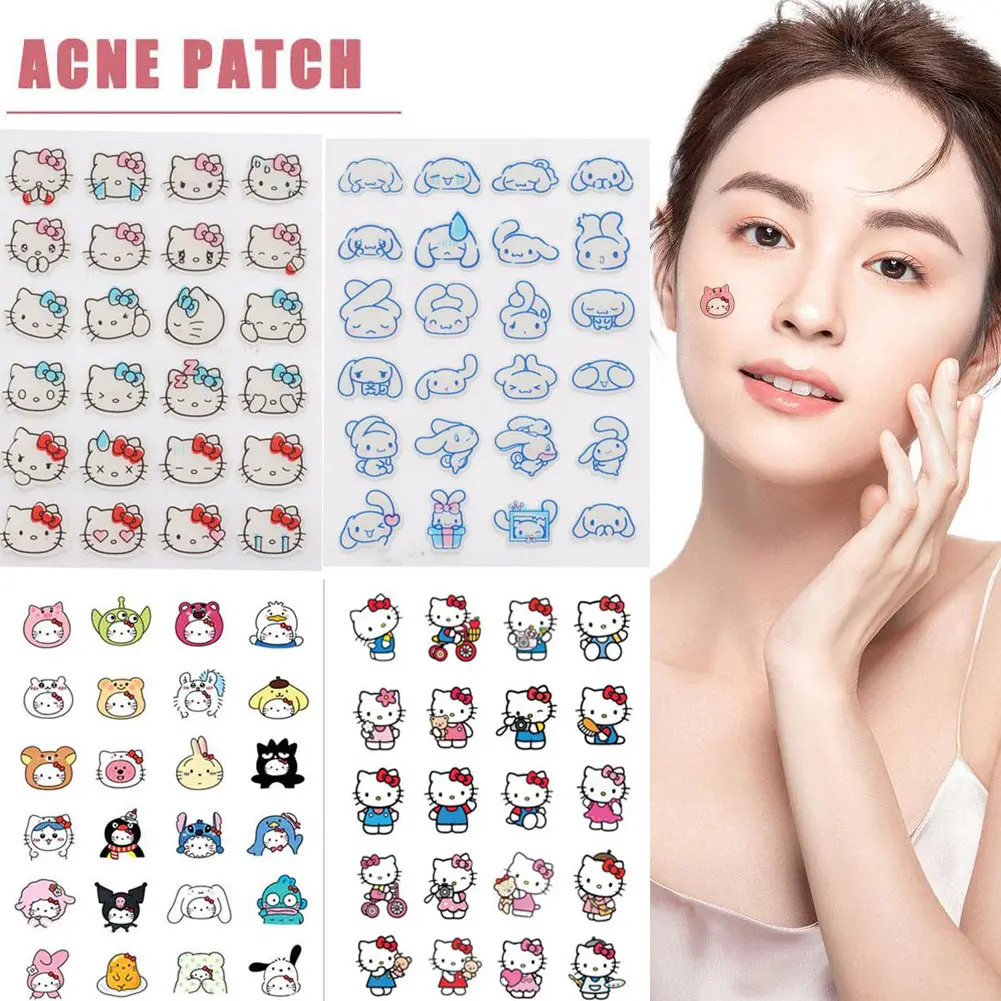 Cute Hello Kitty Acne Patch Set Hydrocolloid Covering To Soothe Acne Patch Skincare