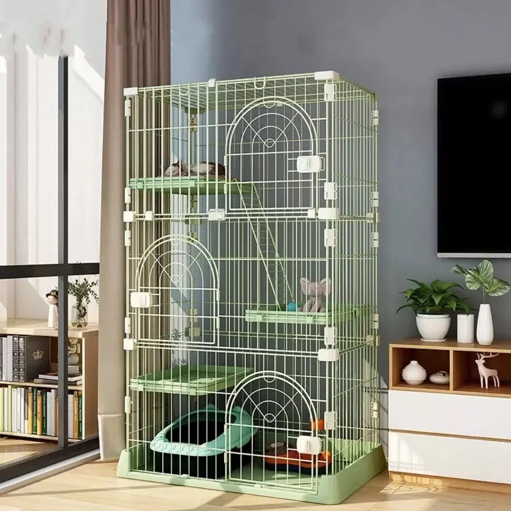 Cat cage Household super space multi-storey small cat house kitten indoor villa cat cat litter