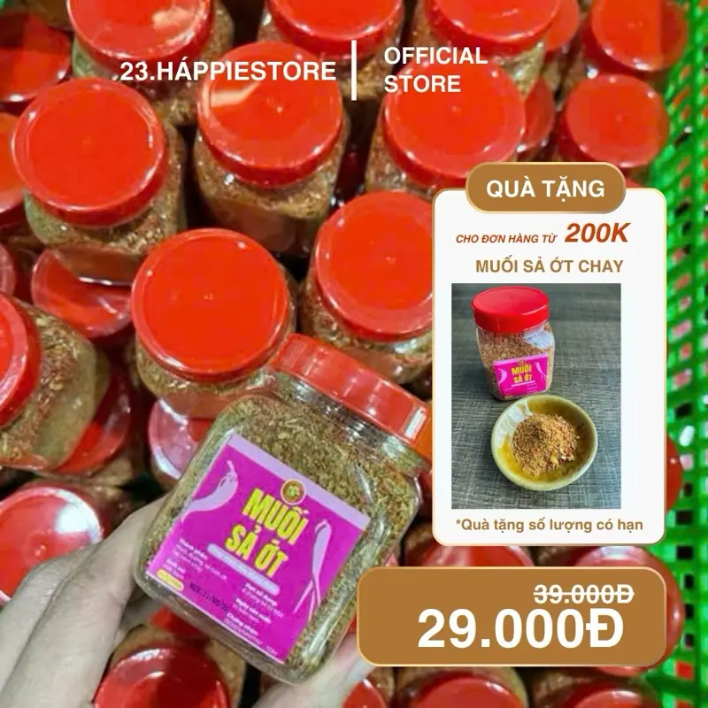 [ACCNHI FOOD] Muối Sả Ớt Hũ 100 Gram Cay Thơm Đậm Vị