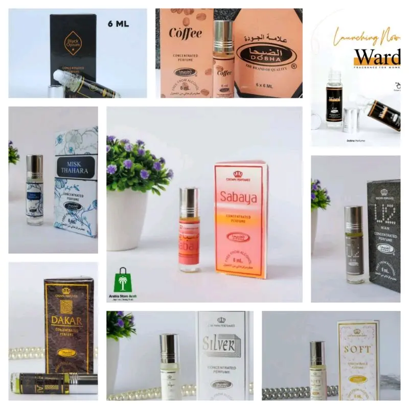 Parfum Dobha Roll On, Non Alkohol Sabaya/Soft/Dakar/secret Man/Silver dll Uniseks
