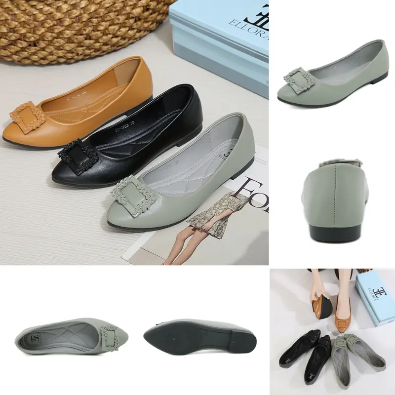 ELLORA ED-2763 Sepatu Flatshoes Wanita Sepatu Kerja Import sepatu kerja wanita 4