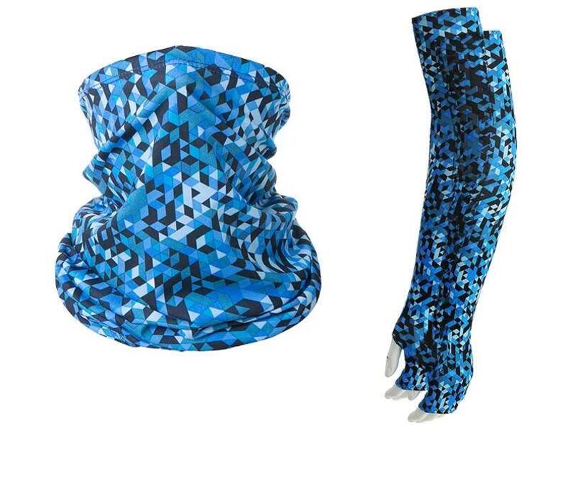 Product Introduction of 2pcs/Set Ice silk  Tactical Camouflage Face Bandana Sleeves Cycg Hiking Scarves Camping Head Scarrm Sleeve tyson  fury  gloves 19
