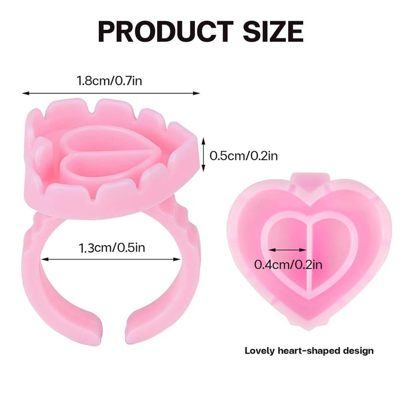 Product Introduction of 100pcs Eyelash Glue Ring Cup, Lash Glue Holder Cup, Separate Design Eyelash Glue Cup 12