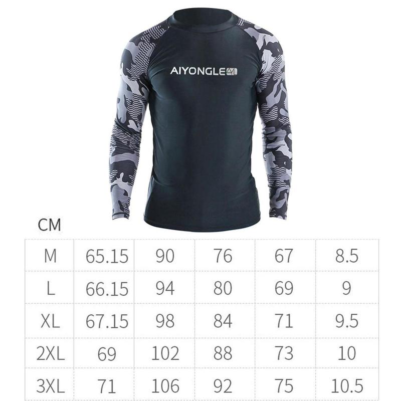 Product Introduction of Mens Swim Shirt, Rash Guard, Swimsuit Long Sleeve Tops Beach Shirt Surfing Shirt for Surf, Water Sports, Snorkeling 0