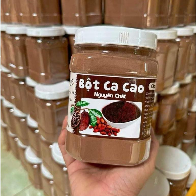 Bột CaCao ĐakLak Nguyên Chất 100% Loại 1 Dùng Làm Bánh, Pha Sữa - Hộp 500g