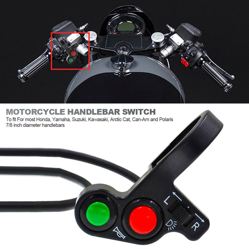 Product Introduction of Multifunctional Motorcycle Handlebar Switch Headlight Horn Turn Signal Combination Electric Bike Scooter 27