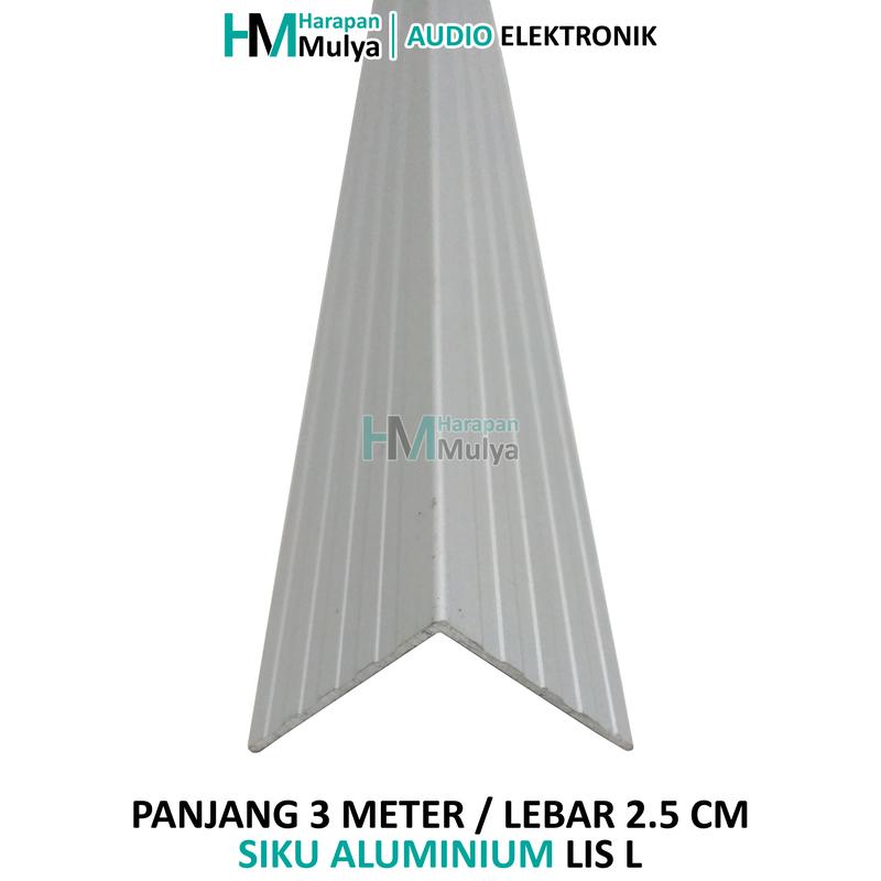 (3m / 3 Meter) Siku Aluminium Lis L / Alumunium Hardcase Box Speaker 1