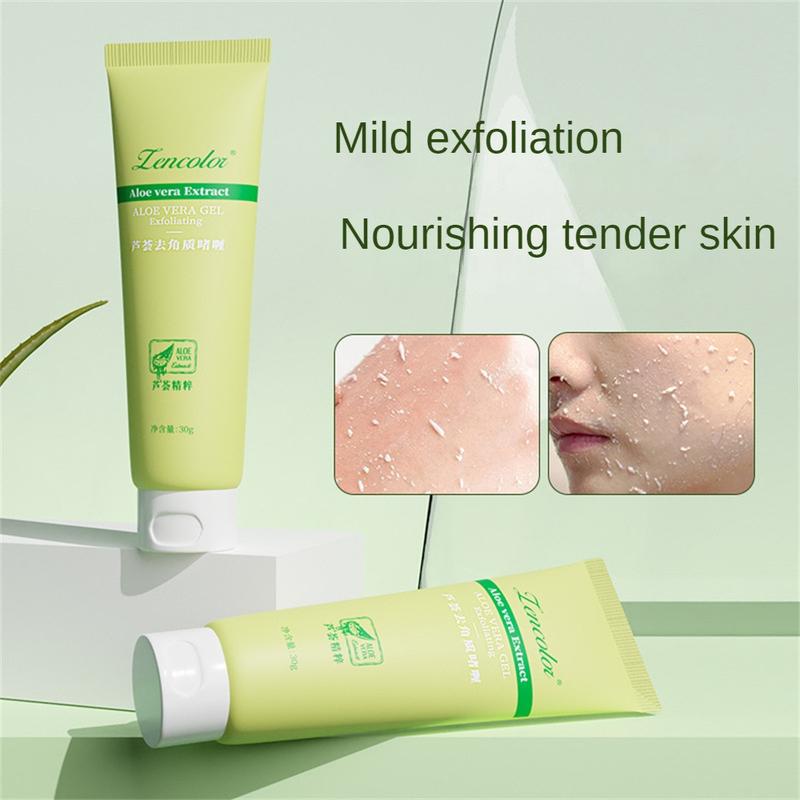 Gel tẩy tế bào chết nha đam, 60g, dưỡng ẩm, chăm sóc da, kem tẩy tế bào chết mặt, làm sạch 1