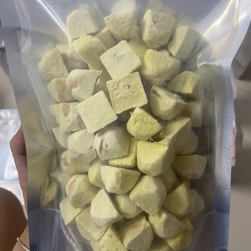 Sữa Chua Sấy Vị Sầu Riêng Nhân Hạt Điều BiBo Food - Giòn Tốt Cho Sức Khỏe 1