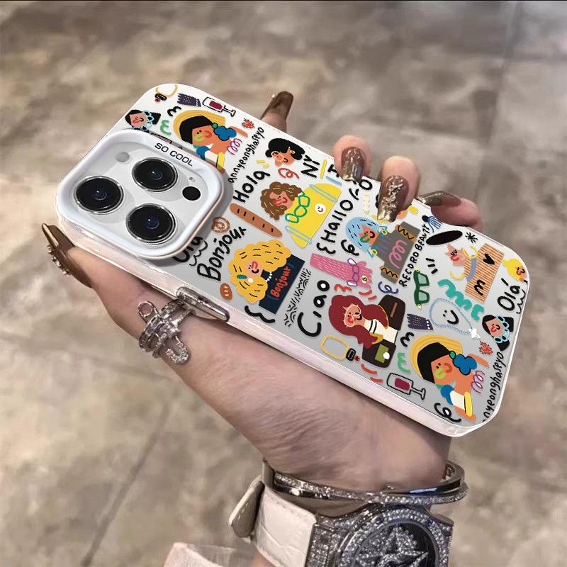 Casing Hp For SAMSUNG INFINIX Cover Hola Hallo Dengan Motif Yang Imut Gemoy Cute Baru Simple Dan Antislip Viral Case Hardcase CYK1376