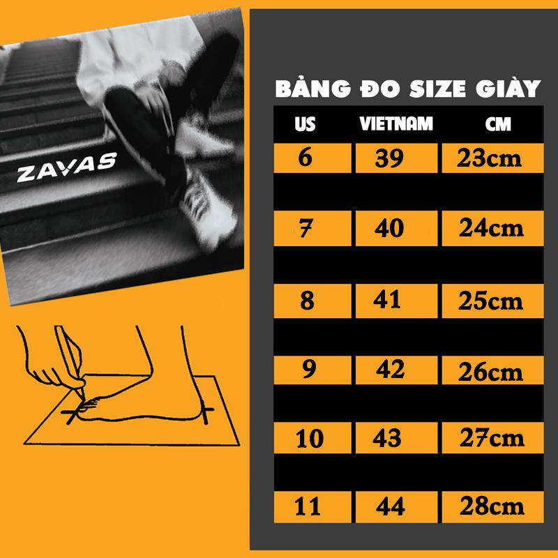 Product Introduction of Giày sneaker nam ZAVAS full trắng da thật không bong tróc form giày gọn thời trang - Z68 Shoes Đế Bằng 0
