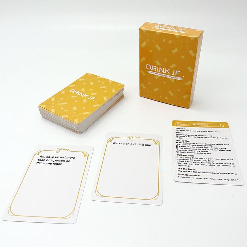 Drink If Card Game, 1 Box Adult Party Board Game Card, Funny Card Game for Family, Friends and Couples, Romantic Game Night 2