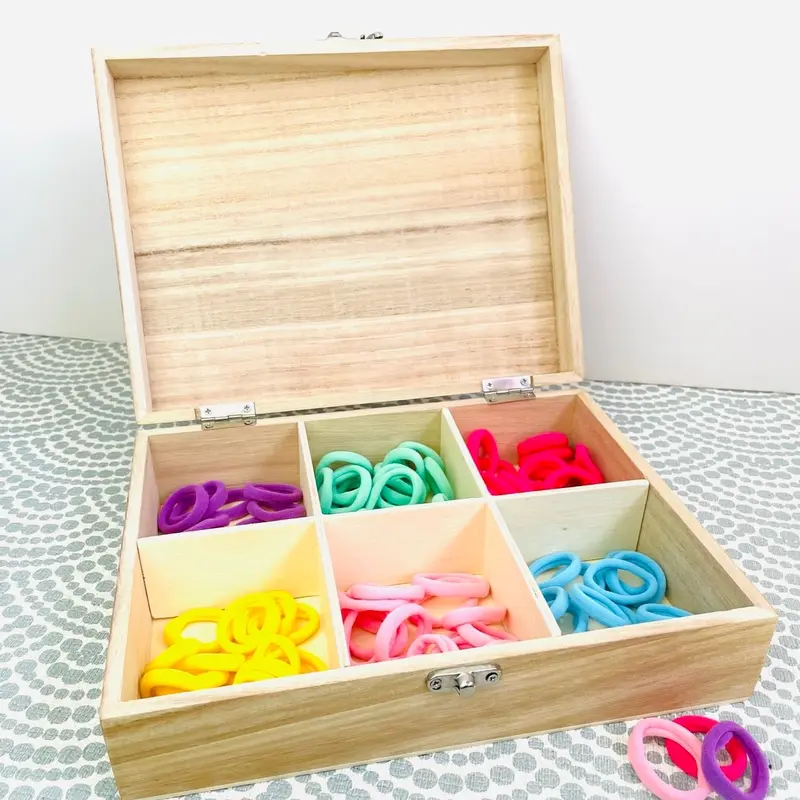 Personalised Hair Accessories storage box princess gift little girls 5th birthday 6th unicorn mermaid present Christening 4