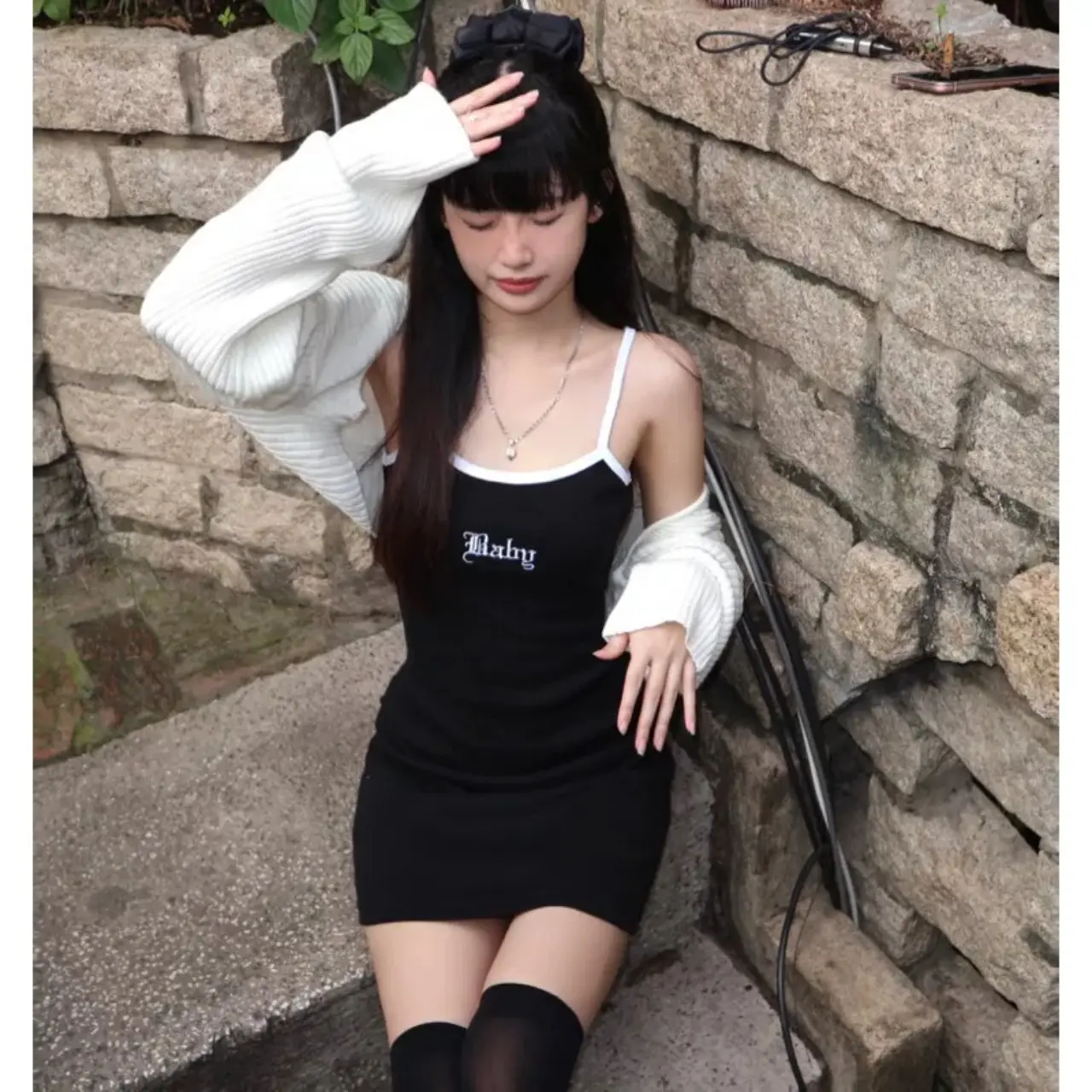 Đầm body nữ hai dây thêu BABY Dress - AQ01 | BigBuy360 - bigbuy360.vn