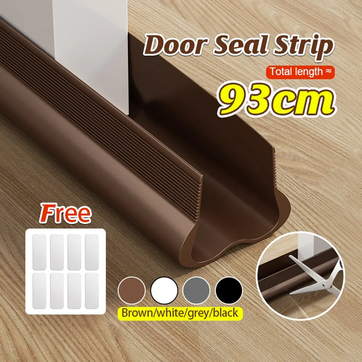 Ron dán chân cửa dành cửa thông phòng, chặn cửa chống gió, côn trùng, khói bụi loại mới nhất