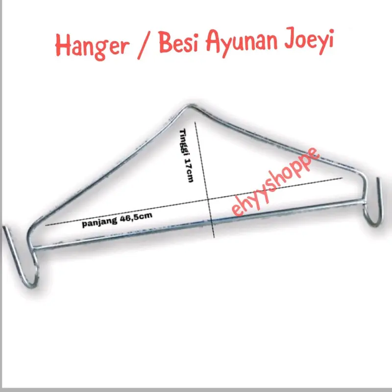 Hager gantungan besi segitiga untuk ayunan gantung Hanger 0