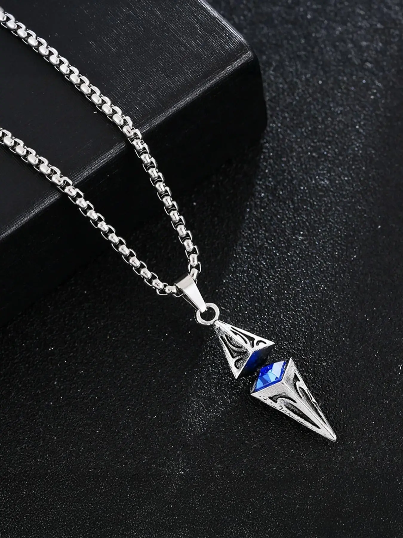 Unisex Punk Style Irregular Shaped Pendant Necklace, Stainless Steel Jewelry for Party, Daily Decor, Trendy All-match & Exquisite Jewelry for Birthday Gift, Popular Products, Birthday Gift for Girlfriend