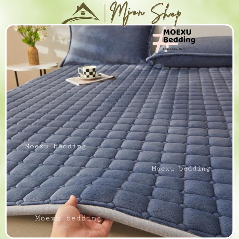 Thảm Nỉ Nhung Trải Giường Nệm topper Lông Cừu Tấm Trải Giường Đa Năng Cao Cấp Bông Tấm Trắng cao cấp