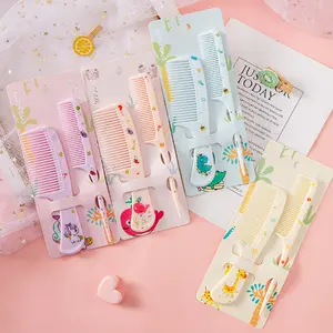 BISA COD F5883  Sisir Rambut Set Pria Dan Wanita Isi 2 Pcs / Sisir Anak Motif Lucu