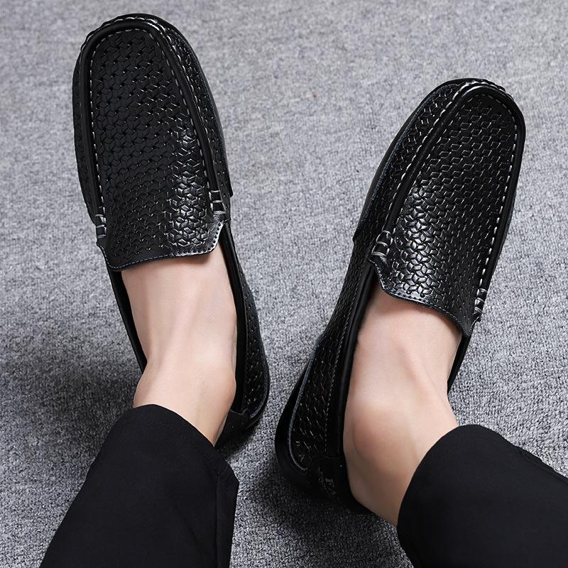 Product Introduction of Giày Da Cho Nam, Khâu Tay, Da Thật, Phong Cách Anh Quốc Ruoshuai, Xuyên Biên Giới, Ngoại Cỡ, Thiết Kế Khoét Lỗ Giày Doug Shoes 23