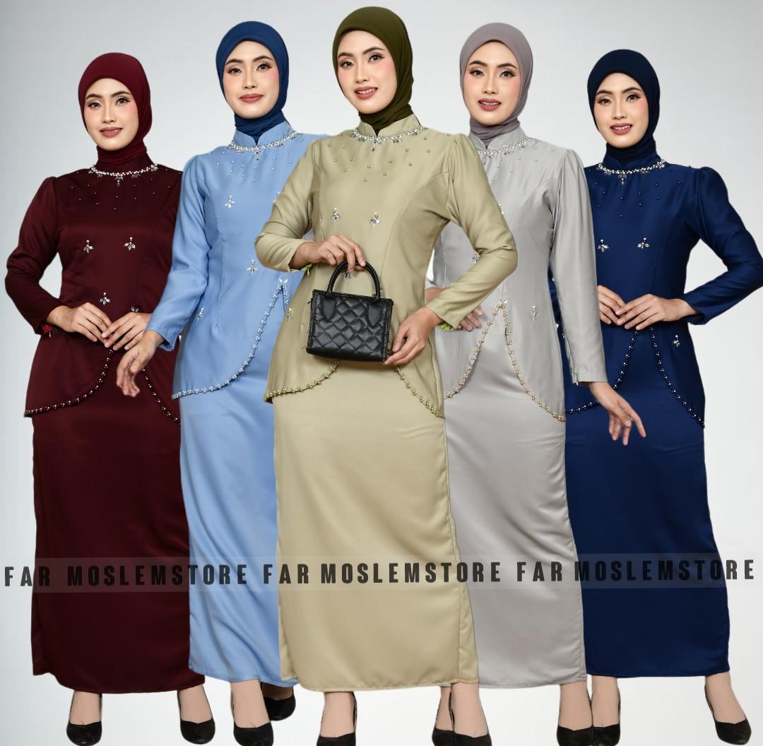 VOL 2 FELICIA ONESET MELAYU BAJU KURUNG MALAY KEKINIA/SET ROK MAXMARA LUXURY APLKASI PAYET MUTIARA/ELIZA SET READY STOCK/FAR MOSLEMSTORE