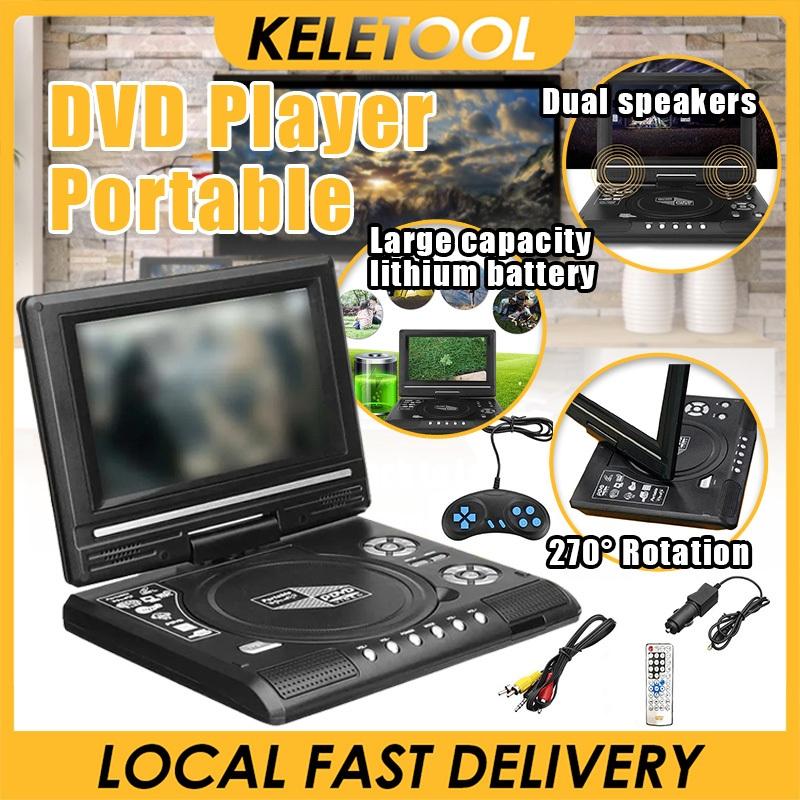 7.8 Inch Portable DVD Player 1080P HD USB DVD Player Multi System TV ...