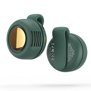 Ventilador eléctrico portátil silencioso mini sin aspas, ajustable de 3 velocidades, ventilador de cintura suspendido, ventilador corporal giratorio recargable, adecuado para exteriores