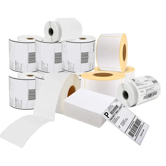 Compo 20 cuộn Tem Trà Sữa 50x30 Giấy In Nhiệt Trực Tiếp Có Sẵn Keo Dán 4