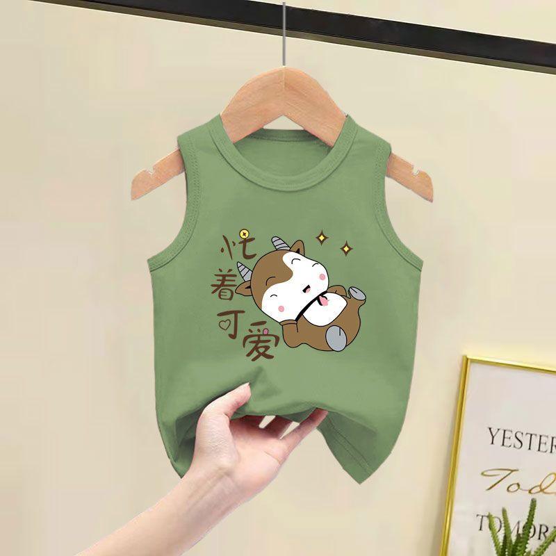 Áo Vest Bông 100%, Cho Trẻ Em, Phong Cách Phương Tây, Không Tay, Mỏng, Thích Hợp Cho Bé Trai Và Bé Gái, Áo Cho Em Bé, Thời Trang, Quần Áo Mùa Hè, Hàng Mới Về, 2025 1