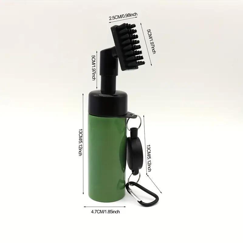 Golf Cleaning Tool Set, 1 Set Golf Brush & Water Spray Brush & Pull Rope Buckle Kettle & Brush, Golf Club Head Cleaning Tool 1