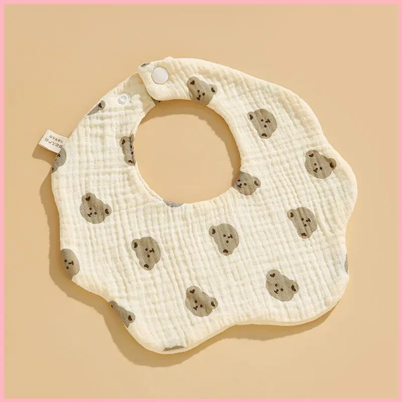 HIKASISHOP Yếm Xô hoa 6 lớp Muslin Tree cao cấp cho bé trai/ bé gái 1