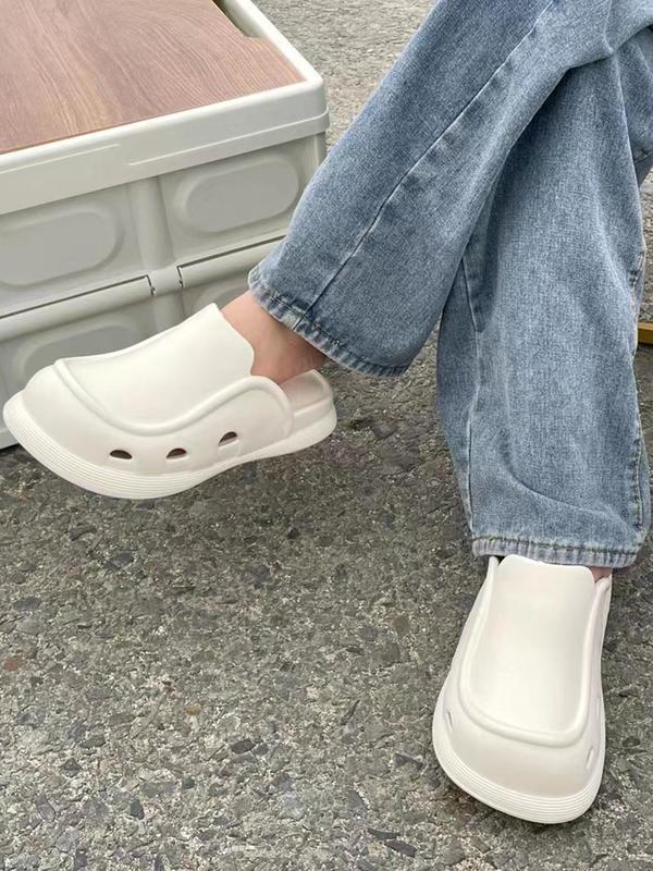 Women's Simple Plain Color EVA Slides, Casual Comfortable Home Slippers, Soft Non-slip Slippers for Indoor & Outdoor Wear, Walking Shoes 0