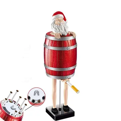 Ornament - Cartoon Santa - Raw Wood 4x3n Ornament - Cartoon Santa - Raw Wood 4x3n