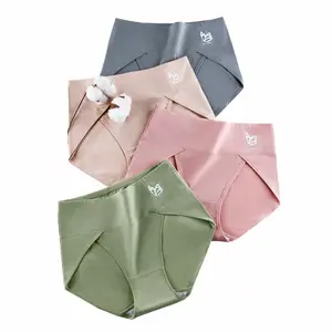 Celana Dalam Wanita Bahan Katun Pinggang Tinggi CD Cewek Adem