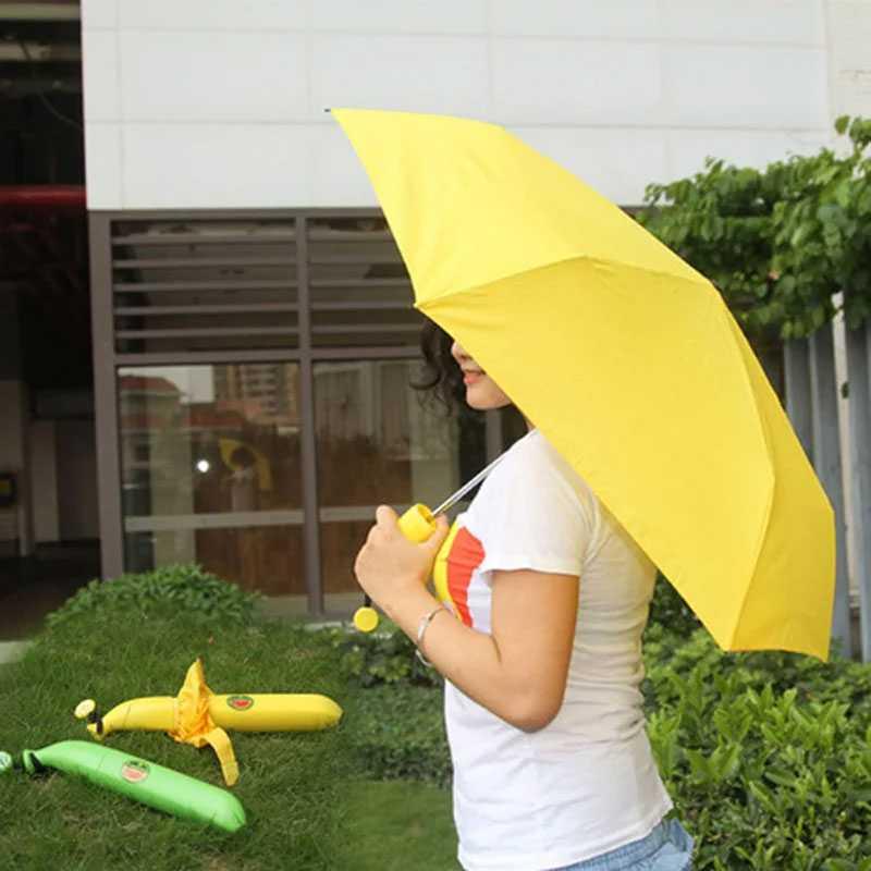 UM-BANANA Payung Lipat Buka Tutup Manual Desain Pisang 88cm 1