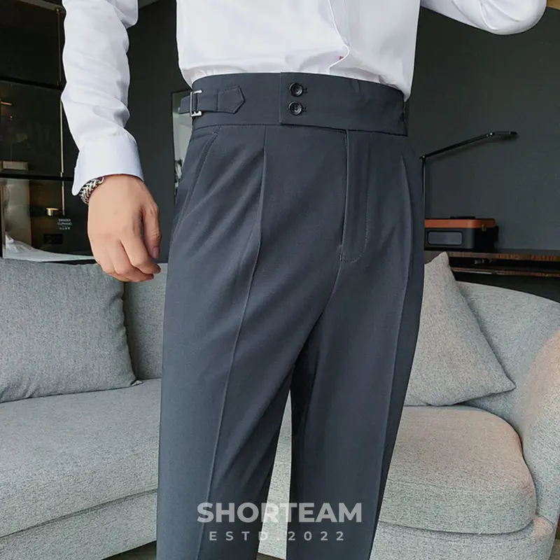Basic Daily Twill Gurkha - Celana Panjang Pria Model Varian Italian Style TP03 - Celana Formal Kerja Pria Dewasa Polos 6
