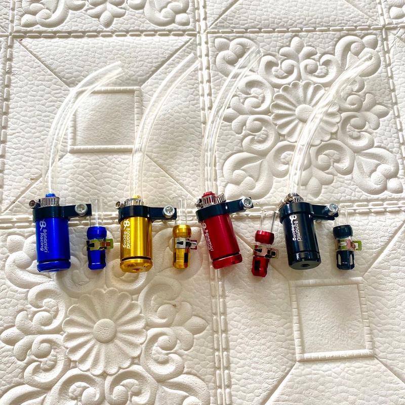  Combo ống xã cặn + bình dầu nhôm  nhiều màu     tặng ỐC SALAYA MẪU NGẪU NHIÊN   Phụ Kiện Phụ Tùng trang trí xe kiểng 