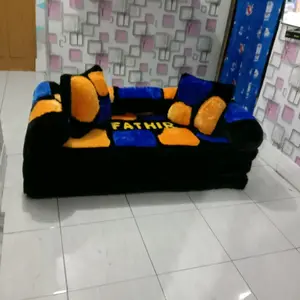 Sofabed karakter batu kuning biru