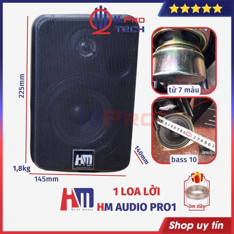 Loa Trợ Lời HM Audio Pro1 80W  Giá 1 Cái Tặng Dây  Nhạc Hay Loa Lời Karaoke Quán Cafe Nhà Hàng 