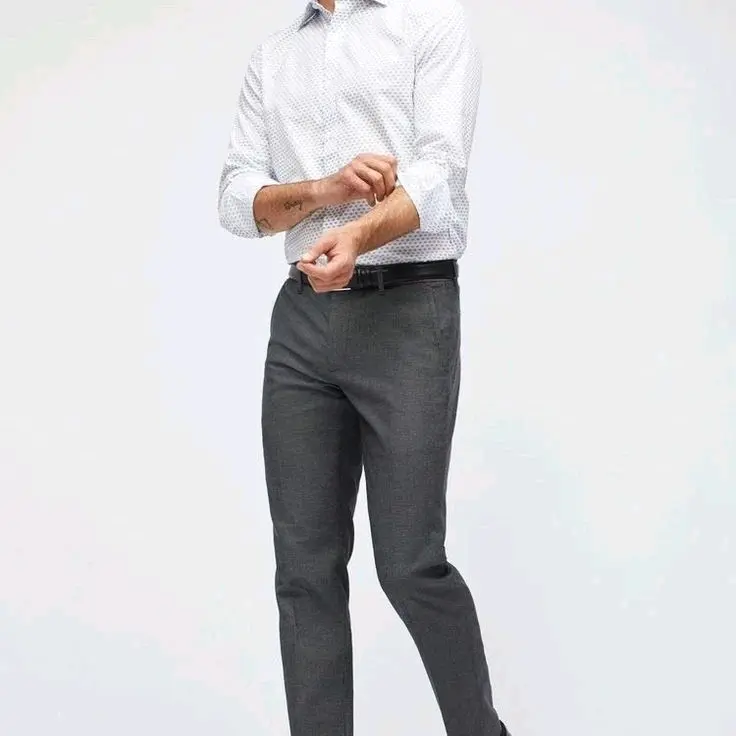 CELANA PANJANG FORMAL SLIMFIT PRIA Hitam Muda Tebal Navy Kerja Kantor Abu 0