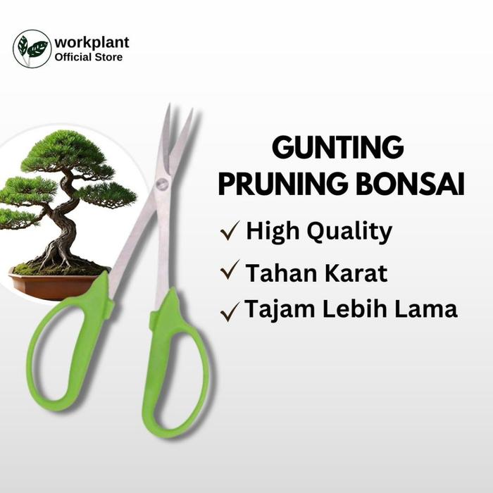 Gambar Workplant - Gunting Pruning Bonsai Stainless Steel Untuk Daun, Ranting Halus Tanaman dari workplant official Kota Surabaya Tokopedia