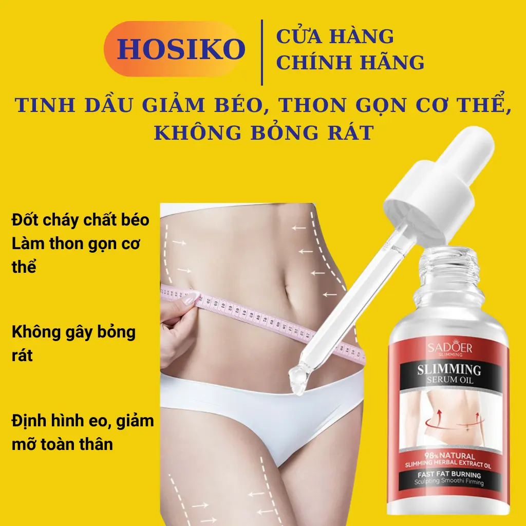 Tinh dầu massage giảm cân, giảm béo, đốt mỡ hiệu quả