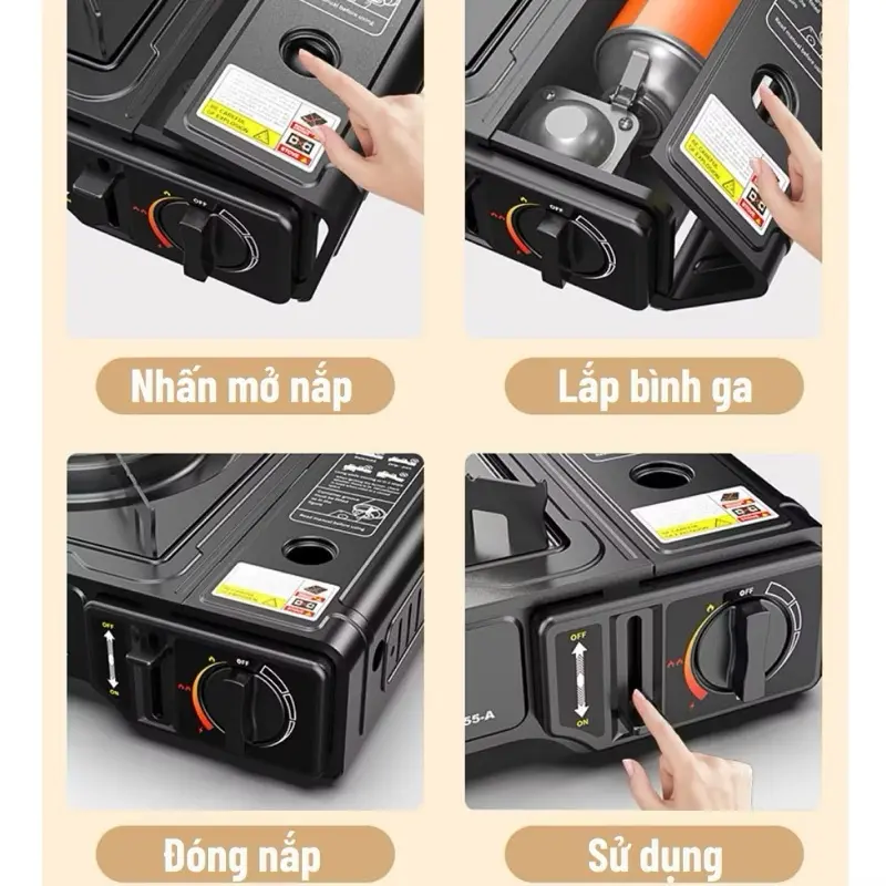 (Loại 1) Bếp Gas Du Lịch Chống Cháy Nổ Và Chống Gió Tiện Lợi Cho Gia Đình Dã Ngoại 3