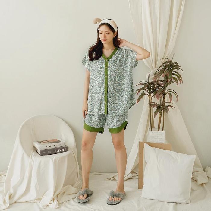 Gambar Baju Tidur Wanita Cewek Piyama Pajamas Set Piyama Wanita Adem VOL.2 dari hania bnk Kota Administrasi Jakarta Barat Tokopedia